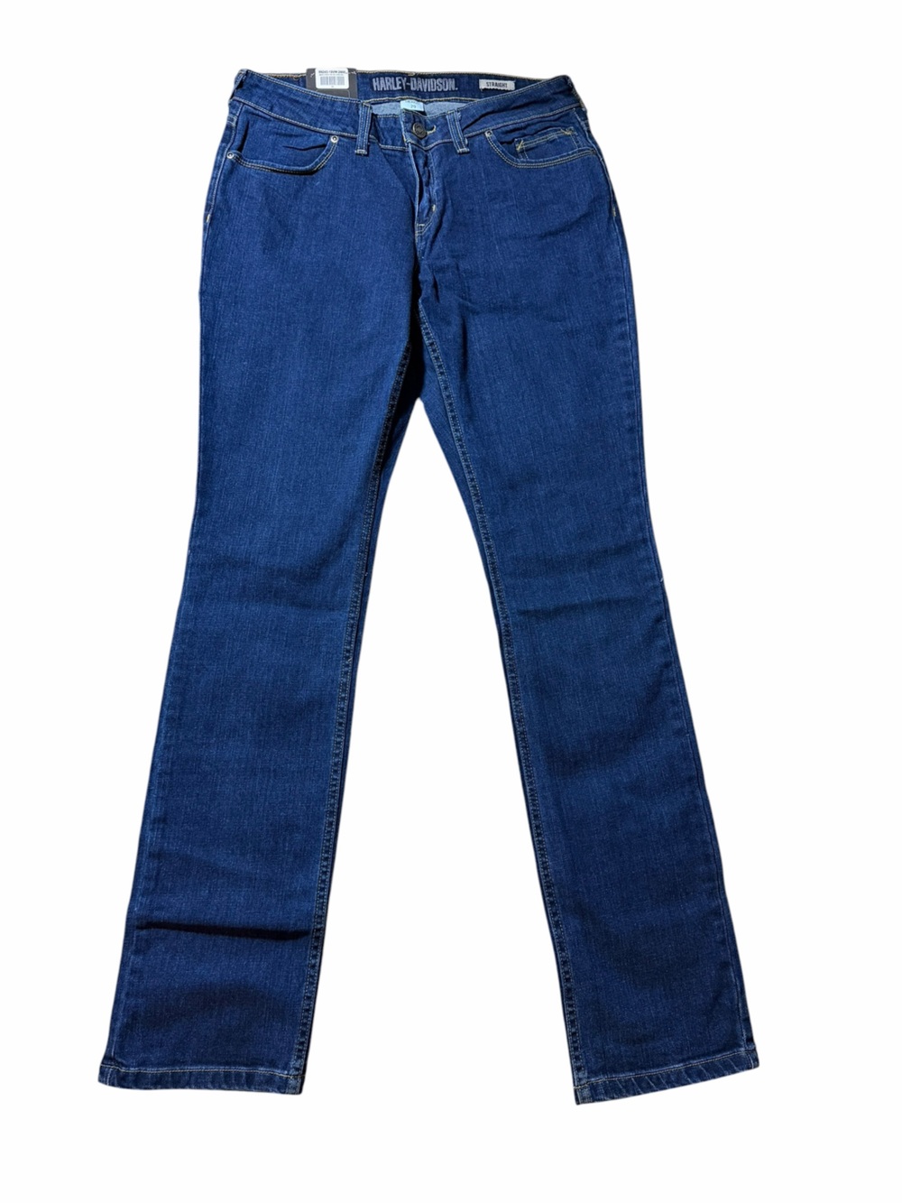 Harley-Davidson Straight Leg Mid Rise Jeans Dark Wash Women’s 29 NWT 29x34